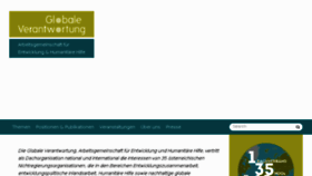 What Globaleverantwortung.at website looked like in 2018 (6 years ago)