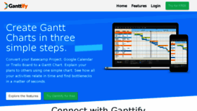 What Gantt-chart.com website looked like in 2018 (6 years ago)