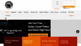 What Guitarjamz.com website looked like in 2018 (7 years ago)