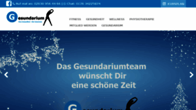 What Gesundarium.de website looked like in 2018 (6 years ago)