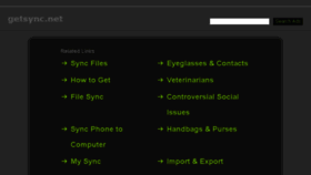 What Getsync.net website looked like in 2018 (6 years ago)