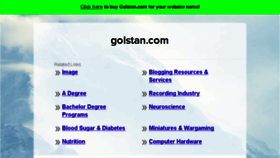 What Golstan.com website looked like in 2018 (6 years ago)