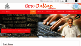 What Goaonline.gov.in website looked like in 2018 (6 years ago)