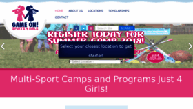 What Gameonsports4girls.com website looked like in 2018 (6 years ago)