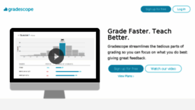 What Gradescope.com website looked like in 2018 (6 years ago)