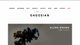 What Gagosian.com website looked like in 2018 (6 years ago)