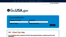 What Go.usa.gov website looked like in 2018 (6 years ago)