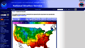 What Graphical.weather.gov website looked like in 2018 (6 years ago)