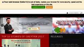 What Greytrix.com website looked like in 2018 (6 years ago)