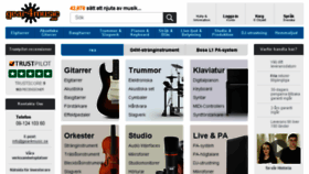What Gear4music.se website looked like in 2018 (6 years ago)