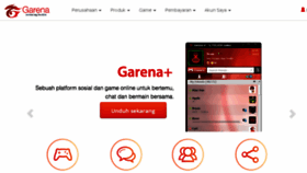 What Garena.co.id website looked like in 2018 (6 years ago)