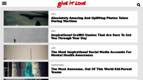 What Giveitlove.com website looked like in 2018 (6 years ago)