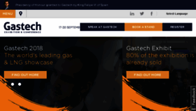 What Gastechevent.com website looked like in 2018 (6 years ago)