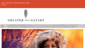 What Greaterthangatsby.com website looked like in 2018 (6 years ago)