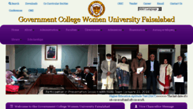 What Gcwuf.edu.pk website looked like in 2018 (6 years ago)