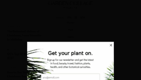 What Gardencollage.com website looked like in 2018 (6 years ago)