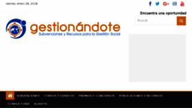 What Gestionandote.org website looked like in 2018 (6 years ago)