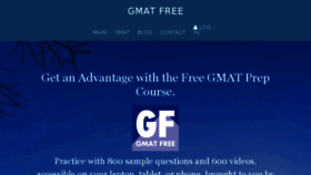 What Gmatfree.com website looked like in 2018 (6 years ago)