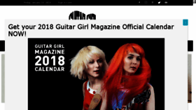 What Guitargirlmag.com website looked like in 2018 (6 years ago)