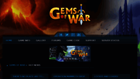 What Gemsofwar.com website looked like in 2018 (6 years ago)