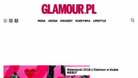 What Glamour.pl website looked like in 2018 (6 years ago)