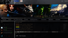 What Guildwars2roleplayers.com website looked like in 2018 (6 years ago)