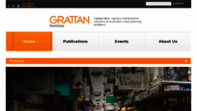 What Grattan.edu.au website looked like in 2018 (6 years ago)