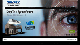 What Gentex.com website looked like in 2018 (6 years ago)