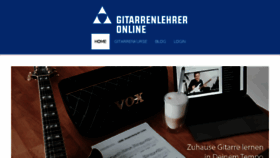 What Gitarrenlehreronline.de website looked like in 2018 (6 years ago)