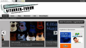 What Gitarren-forum.de website looked like in 2018 (6 years ago)