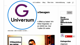What Gesundheits-universum.de website looked like in 2018 (6 years ago)