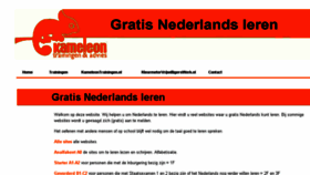 What Gratisnederlandsleren.nl website looked like in 2018 (6 years ago)