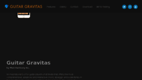 What Guitargravitas.com website looked like in 2018 (6 years ago)