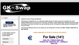 What Gkswap.org website looked like in 2018 (6 years ago)