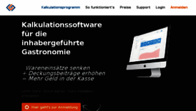 What Gcalc.de website looked like in 2018 (6 years ago)