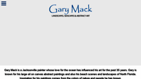 What Garymackart.com website looked like in 2018 (6 years ago)