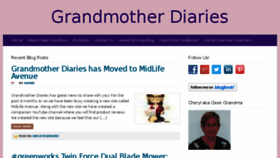 What Grandmotherdiaries.com website looked like in 2018 (6 years ago)