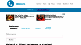 What Gebeld.nl website looked like in 2018 (6 years ago)