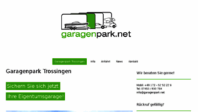 What Garagenpark.net website looked like in 2018 (6 years ago)