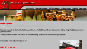 What Getraenke-segschneider.de website looked like in 2018 (6 years ago)