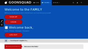 What Goonsquad.co website looked like in 2018 (6 years ago)
