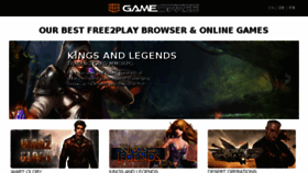 What Gamespree.com website looked like in 2018 (6 years ago)