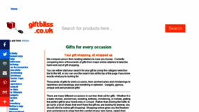 What Giftbliss.co.uk website looked like in 2018 (6 years ago)