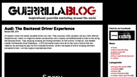 What Guerrillablog.com website looked like in 2018 (6 years ago)