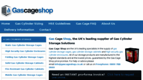 What Gascageshop.co.uk website looked like in 2018 (6 years ago)