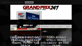 What Grandprix247.com website looked like in 2018 (6 years ago)