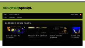 What Gamerspecial.com website looked like in 2018 (6 years ago)