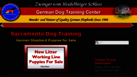 What Germandogtrainingcenter.com website looked like in 2018 (6 years ago)