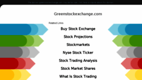 What Greenstockexchange.com website looked like in 2018 (6 years ago)