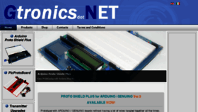 What Gtronics.net website looked like in 2018 (6 years ago)
